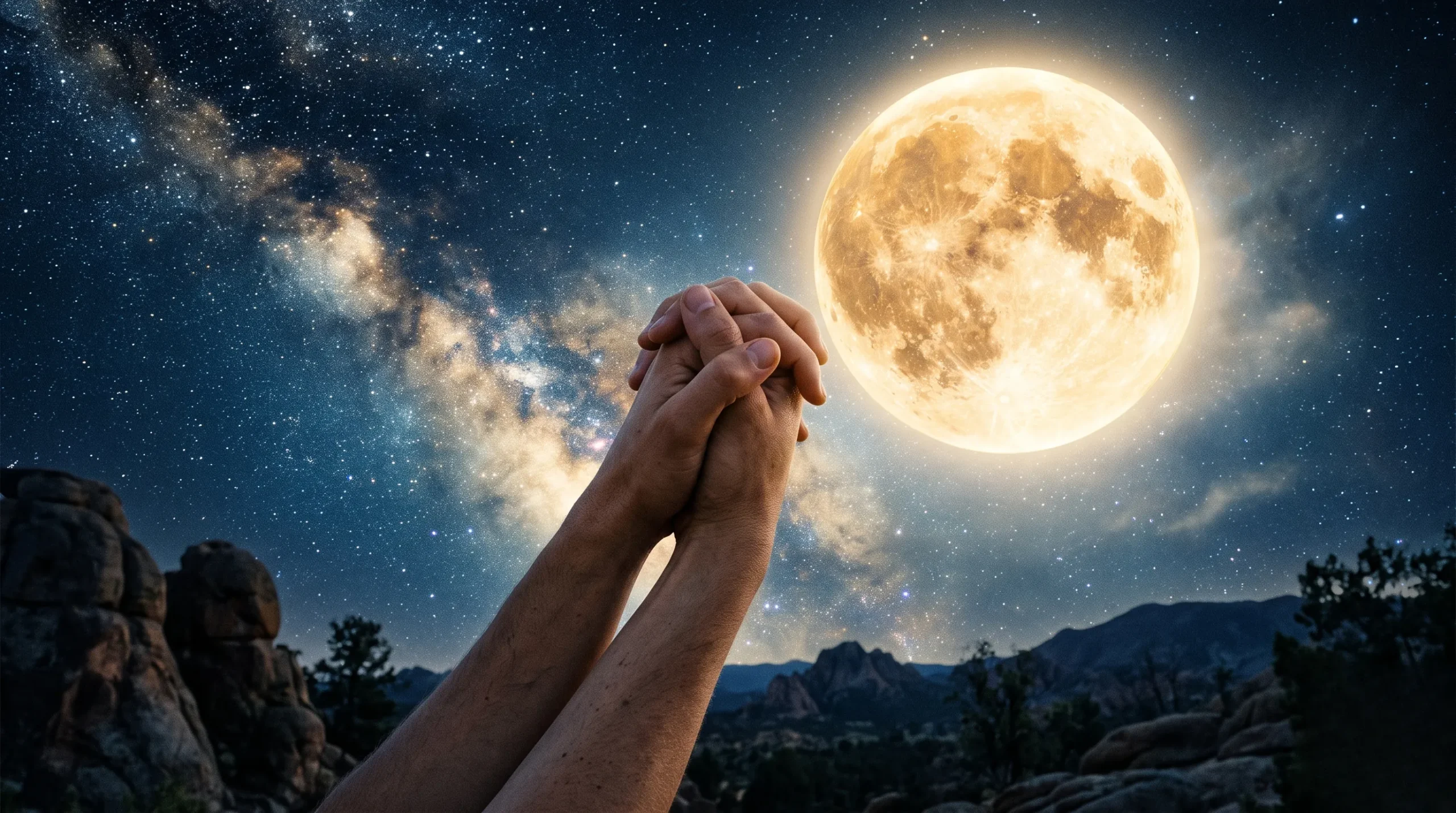 Symboles de l'infini entrelacés dans une ambiance nocturne douce pour illustrer la signification du chiffre 23 dans le couple.