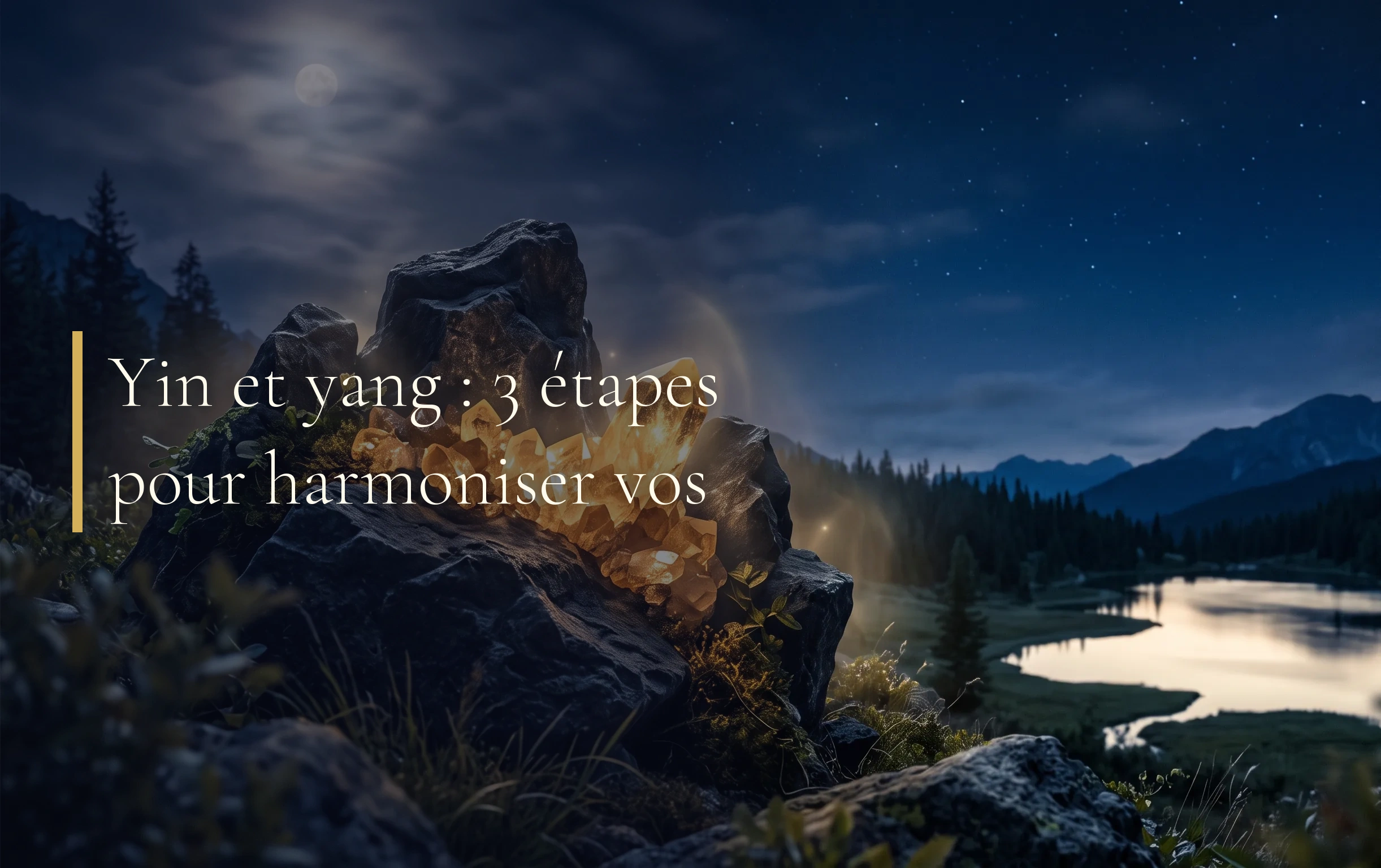 Un équilibre subtil de matières sombres et lumineuses illustre le yin et yang