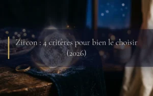 Un cristal de zircon étincelant reflète la magie d un ciel étoilé